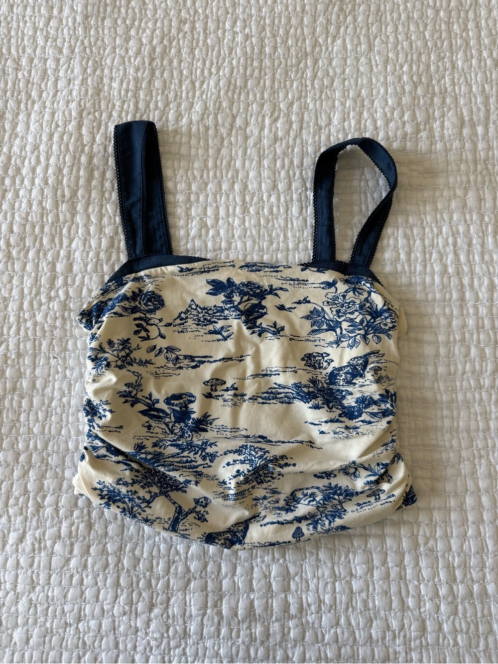 Free People Blue Toile Print Tank Top NWT
